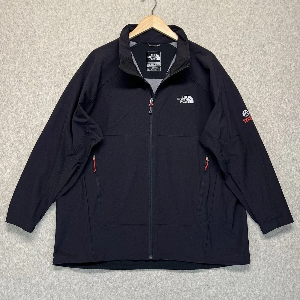 The North Face Summit Series Soft Shell Jacket Men's XXL Black Full Zip Outdoor